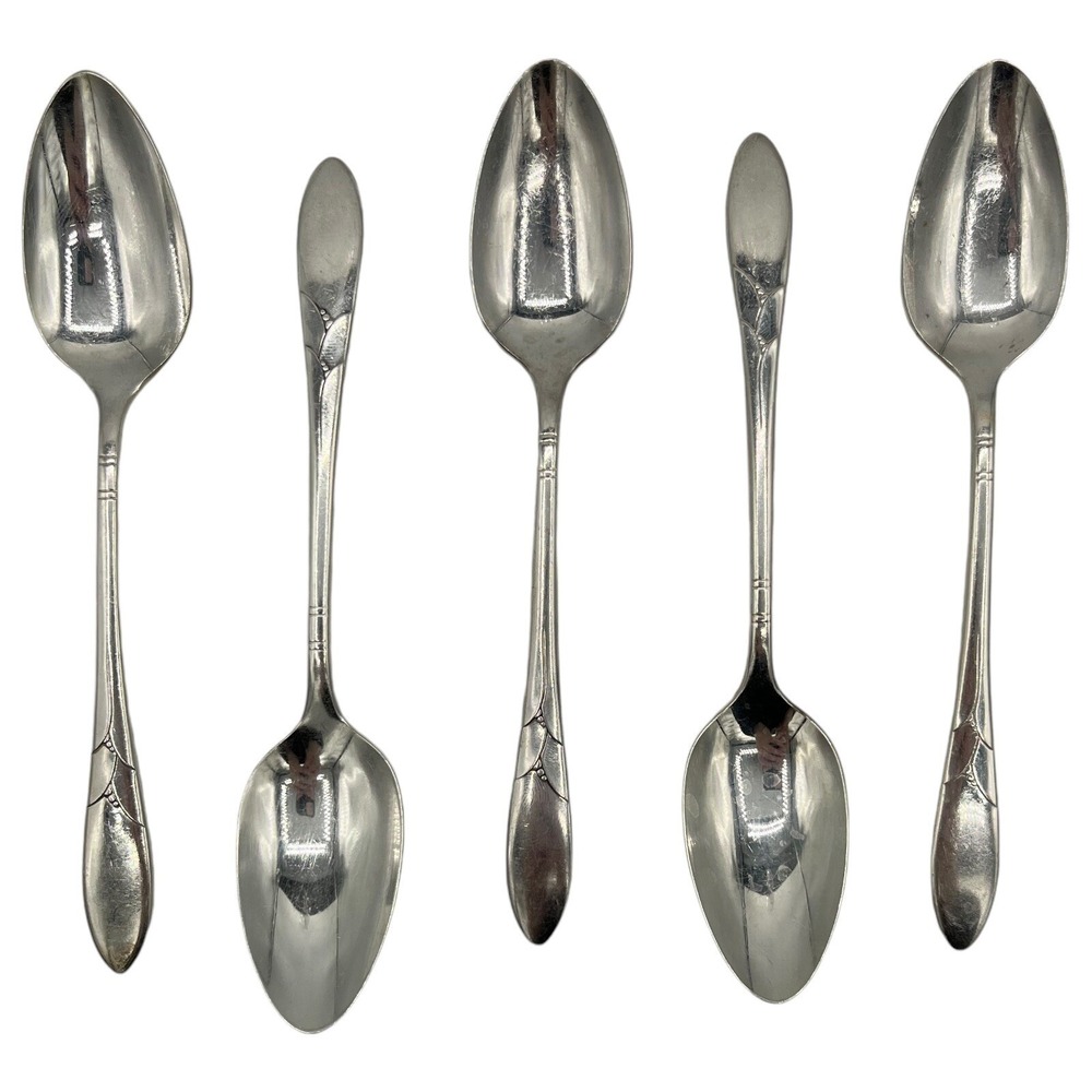 5 Oneida Community‎ LADY HAMILTON Silverplate Teaspoons 6 1/8" Flatware